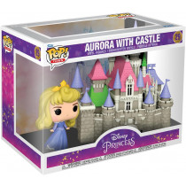 Funko Pop 56353 Town Ultimate Princess Princess Aurora With Castle Figura in Vinile Collezione