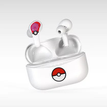 Cuffie OLT technologies PK0860 Pokemon Poke ball Wireless In-ear Musica e Chiamate Bluetooth Bianco