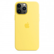 Custodia Cover Case MagSafe in silicone per iPhone 13 Pro Max - Scorza di limone