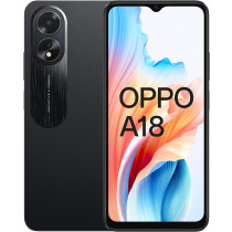 Oppo A18 4G Smartphone AI Doppia Fotocamera 4GB 128GB Glowing Black