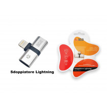 SGS SADALGT/2FLGT Adattatore Sdoppiatore Lightning Audio e Ricarica da Iphone 7