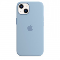 Custodia Cover Case MagSafe in silicone per iPhone 13 - Celeste nebbia