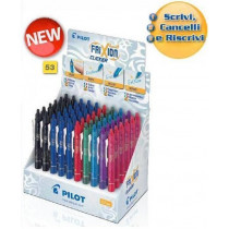 Pilot Frixion Clicker Nero, Blu, Verde, Rosa, Viola, Rosso 60 pz