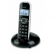 Saiet LEM Telefono DECT Identificatore di chiamata Nero, Argento