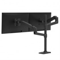 Ergotron LX Series LX Dual Stacking Arm, Tall Pole, Matte Black 101,6 cm (40") Nero Scrivania