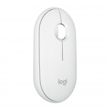 Logitech Pebble 2 M350s Mouse Ambidestro RF Senza Fili Bluetooth Ottico 4000 DPI Bianco