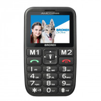 Brondi Amico Stiloso Telefono Cellulare Dual Sim Nero