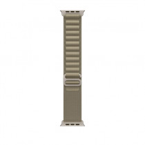 Apple MT5T3ZM/A Cinturino Alpine Loop per Apple Watch 49 mm Poliestere Riciclato Titanio Oliva