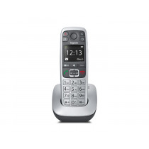 Telefono Gigaset E 560 DECT Cordless Identificatore di Chiamata Nero Argento