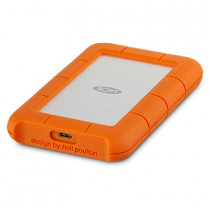 LaCie Rugged USB-C disco rigido esterno 4000 GB Arancione, Argento