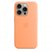 Apple Custodia Cover Case MagSafe in Silicone per Iphone 15 Pro A2848 Aranciata