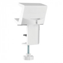 LogiLink KAB0067 Supporto per Multipresa da Tavolo con Morsa Bianco