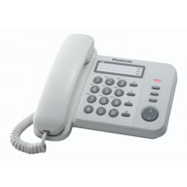 Telefono Fisso Panasonic KX-TS520EX1W con Identificatore di Chiamata Bianco