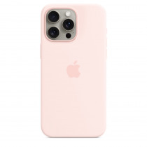 Apple Custodia Cover Case MagSafe in Silicone per Iphone 15 Pro Max A2849 Rosa Confetto