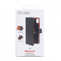 Celly WALLY998 Custodia Cover Case per Apple Iphone Xr Nero Marrone