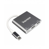 Vultech ATC-01 Adattatore USB USB Tipo C HDMI 4K Argento