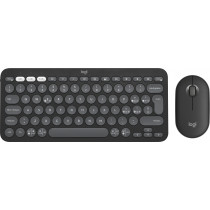 Logitech Pebble 2 Combo Tastiera Mouse Incluso RF Senza Fili Bluetooth QWERTY Italiano Grafite