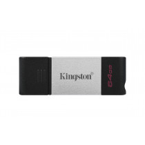 DataTraveler Kingston DT80/64GB Technology 80 64 GB Usb Tipo C 3.2 Nero Argento