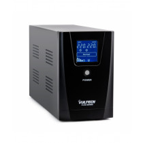 Vultech UPS1000VA-PURE Gruppo di Continuita' UPS a Linea Interattiva 1 kVA 800 W 3 Prese AC Nero