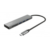 Trust Halyx 24191 Hub USB 3.2 Type-C 104 Mbit/s Alluminio