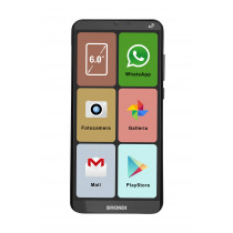 Brondi Amico Smartphone XL 15,2 cm (6") Doppia SIM Android 11 4G USB tipo-C 2 GB 16 GB 2500 mAh Nero