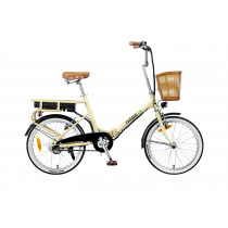 Nilox J1 PLUS Bicicletta Elettrica Bike Pieghevole 18 kg Litio Panna