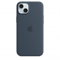 Apple Custodia Cover MagSafe in Silicone per Iphone 15 A3090 Plus Blu Tempesta