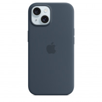 Apple Custodia Cover MagSafe in Silicone per Iphone 15 A3090 Blu Tempesta