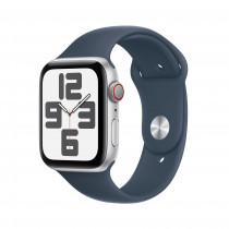 Smartwatch Apple Watch SE GPS + Cellular Cassa 44mm in Alluminio Argento con Cinturino Sport S/M Blu Tempesta