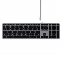 Satechi Slim W3 Tastiera USB QWERTY Italiano Nero Grigio