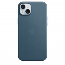 Apple Custodia Cover Case MagSafe in Tessuto Finewoven per Iphone 15 Plus A3094 Blu Pacifico