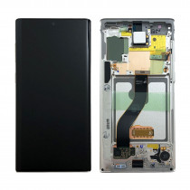 SAMSUNG Lcd Display TOUCH GH82-20817C GH82-20818C PER GALAXY NOTE 10 N970 AURA GLOW SILVER Originale Service Pack